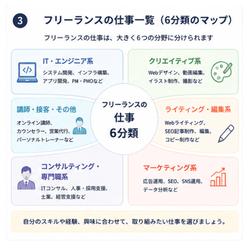 フリーランスの仕事一覧